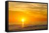 Canada, Pacific Rim National Park Reserve, Sunset from Tsusiat Falls Beach Camp-Jamie And Judy Wild-Framed Stretched Canvas