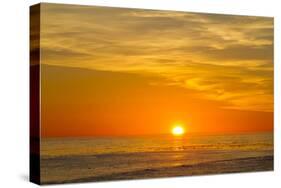 Canada, Pacific Rim National Park Reserve, Sunset from Tsusiat Falls Beach Camp-Jamie And Judy Wild-Stretched Canvas