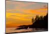 Canada, Pacific Rim National Park Reserve, Sunset from Tsusiat Falls Beach Camp-Jamie And Judy Wild-Mounted Photographic Print