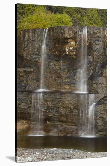 Canada, Pacific Rim National Park Reserve, West Coast Trail, Tsusiat Falls-Jamie And Judy Wild-Stretched Canvas