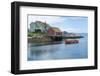 Canada, Peggy's Cove, Nova Scotia, Peaceful and Quiet Famous Harbor with Boats and Homes in Summer-Bill Bachmann-Framed Photographic Print