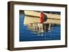 Canada, Prince Edward Island, Malpeque. Fishing boat reflection.-Walter Bibikow-Framed Photographic Print