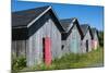 Canada, Prince Edward Island, Prim Point Graphic Beauty of Stacked Lobster Fish Houses-Bill Bachmann-Mounted Photographic Print