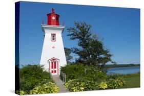 Canada, Prince Edward Island, Victoria, Beautiful Old Lighthouse Called Victoria Seaport Lighthouse-Bill Bachmann-Stretched Canvas