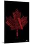 Canada Provinces Maple Leaf Text Poster-null-Mounted Poster