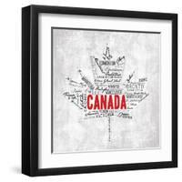 Canada Provinces-OnRei-Framed Art Print