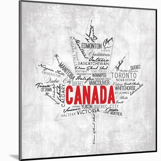 Canada Provinces-OnRei-Mounted Art Print