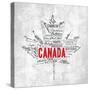 Canada Provinces-OnRei-Stretched Canvas