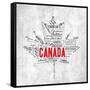 Canada Provinces-OnRei-Framed Stretched Canvas