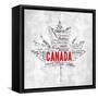 Canada Provinces-OnRei-Framed Stretched Canvas