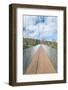 Canada, Quebec, Coaticook, Parc De La Gorge, Suspension Bridge-Rob Tilley-Framed Photographic Print