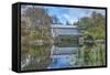 Canada, Quebec, Eastern Townships, Milby Covered Bridge-Rob Tilley-Framed Stretched Canvas