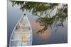 Canada, Quebec, Eastman. Canoe on Lake at Sunset-Jaynes Gallery-Mounted Photographic Print