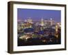 Canada, Quebec, Montreal, Downtown from Mount Royal Park or Parc Du Mont-Royal-Alan Copson-Framed Photographic Print