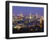 Canada, Quebec, Montreal, Downtown from Mount Royal Park or Parc Du Mont-Royal-Alan Copson-Framed Photographic Print