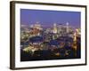 Canada, Quebec, Montreal, Downtown from Mount Royal Park or Parc Du Mont-Royal-Alan Copson-Framed Photographic Print