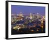 Canada, Quebec, Montreal, Downtown from Mount Royal Park or Parc Du Mont-Royal-Alan Copson-Framed Photographic Print