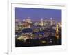 Canada, Quebec, Montreal, Downtown from Mount Royal Park or Parc Du Mont-Royal-Alan Copson-Framed Photographic Print