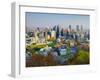 Canada, Quebec, Montreal, Downtown from Mount Royal Park or Parc Du Mont-Royal-Alan Copson-Framed Photographic Print