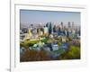 Canada, Quebec, Montreal, Downtown from Mount Royal Park or Parc Du Mont-Royal-Alan Copson-Framed Photographic Print