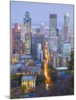 Canada, Quebec, Montreal, Downtown from Mount Royal Park or Parc Du Mont-Royal-Alan Copson-Mounted Photographic Print