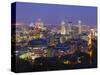 Canada, Quebec, Montreal, Downtown from Mount Royal Park or Parc Du Mont-Royal-Alan Copson-Stretched Canvas