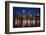 Canada, Quebec, Montreal. Nighttime View of Downtown and River-Jaynes Gallery-Framed Photographic Print