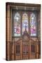Canada, Quebec, Montreal, Notre Dame Basilica Stained Glass-Rob Tilley-Stretched Canvas