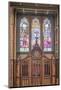 Canada, Quebec, Montreal, Notre Dame Basilica Stained Glass-Rob Tilley-Mounted Photographic Print