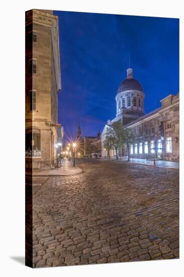 Canada, Quebec, Montreal, Old Montreal at Dawn-Rob Tilley-Stretched Canvas