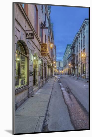 Canada, Quebec, Montreal, Old Montreal at Dawn-Rob Tilley-Mounted Photographic Print