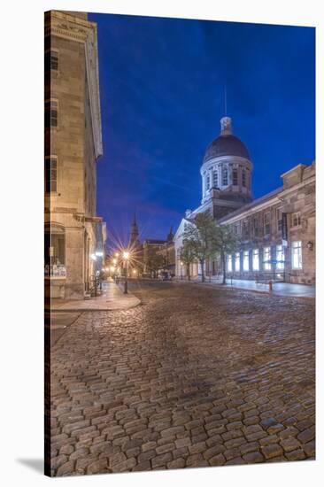 Canada, Quebec, Montreal, Old Montreal at Dawn-Rob Tilley-Stretched Canvas
