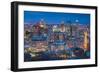 Canada, Quebec, Montreal, Oratory of Saint Joseph, Elevated City View from Mount Royal Park-Walter Bibikow-Framed Photographic Print