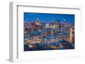 Canada, Quebec, Montreal, Oratory of Saint Joseph, Elevated City View from Mount Royal Park-Walter Bibikow-Framed Photographic Print