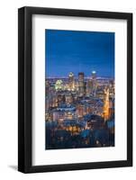 Canada, Quebec, Montreal, Oratory of Saint Joseph, Elevated City View from Mount Royal Park-Walter Bibikow-Framed Photographic Print