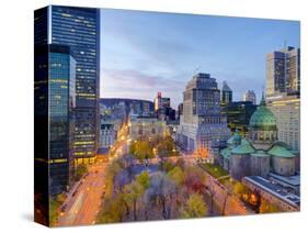 Canada, Quebec, Montreal, Place Du Canada and Dorchester Square, Cathedral-Basilica of Mary,-Alan Copson-Stretched Canvas