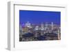 Canada, Quebec, Montreal, Skyline at Twilight-Rob Tilley-Framed Photographic Print