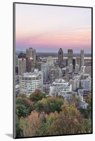 Canada, Quebec, Montreal, Sunset on Mount Royal-Rob Tilley-Mounted Photographic Print