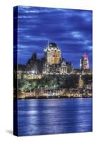 Canada, Quebec, Quebec City at Twilight-Rob Tilley-Stretched Canvas