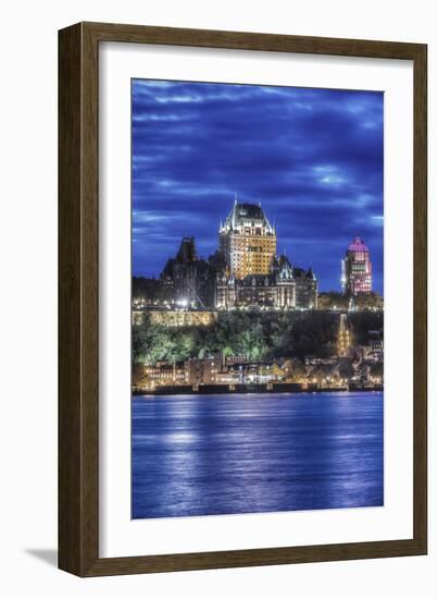 Canada, Quebec, Quebec City at Twilight-Rob Tilley-Framed Photographic Print