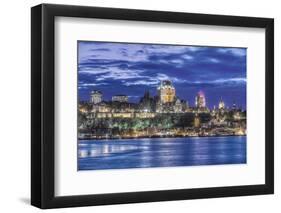 Canada, Quebec, Quebec City at Twilight-Rob Tilley-Framed Photographic Print