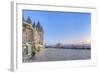 Canada, Quebec, Quebec City, Dufferin Terrace at Dawn-Rob Tilley-Framed Photographic Print