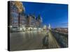 Canada, Quebec, Quebec City, Dufferin Terrace at Dawn-Rob Tilley-Stretched Canvas