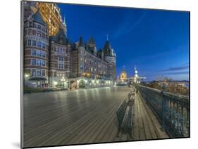 Canada, Quebec, Quebec City, Dufferin Terrace at Dawn-Rob Tilley-Mounted Premium Photographic Print