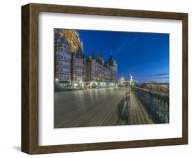 Canada, Quebec, Quebec City, Dufferin Terrace at Dawn-Rob Tilley-Framed Photographic Print