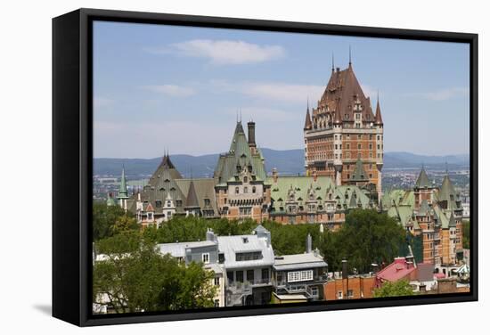 Canada, Quebec, Quebec City, Fairmont Le Chateau Frontenac hotel.-Jamie & Judy Wild-Framed Stretched Canvas