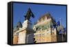 Canada, Quebec, Quebec City, Fairmont Le Chateau Frontenac hotel.-Jamie & Judy Wild-Framed Stretched Canvas