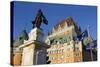 Canada, Quebec, Quebec City, Fairmont Le Chateau Frontenac hotel.-Jamie & Judy Wild-Stretched Canvas