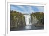 Canada, Quebec, Quebec City. Montmorency Falls in Autumn.-Cindy Miller Hopkins-Framed Photographic Print