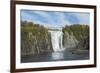 Canada, Quebec, Quebec City. Montmorency Falls in Autumn.-Cindy Miller Hopkins-Framed Photographic Print